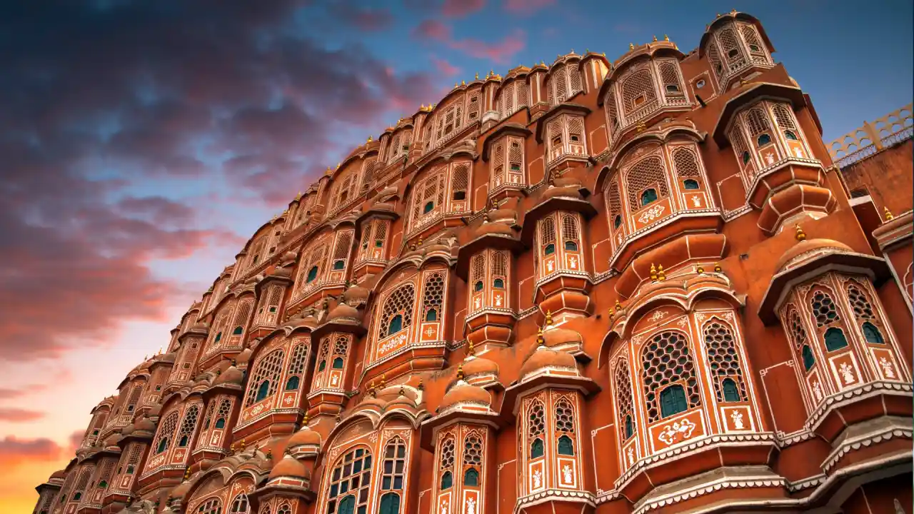 Palast der Winde Jaipur Rajasthan Rundreise