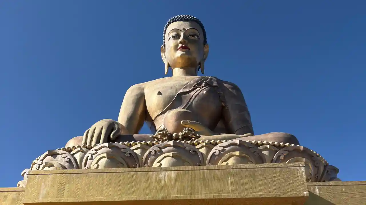 Buddha-Statue in Thimpu, Bhutan-Rundreise