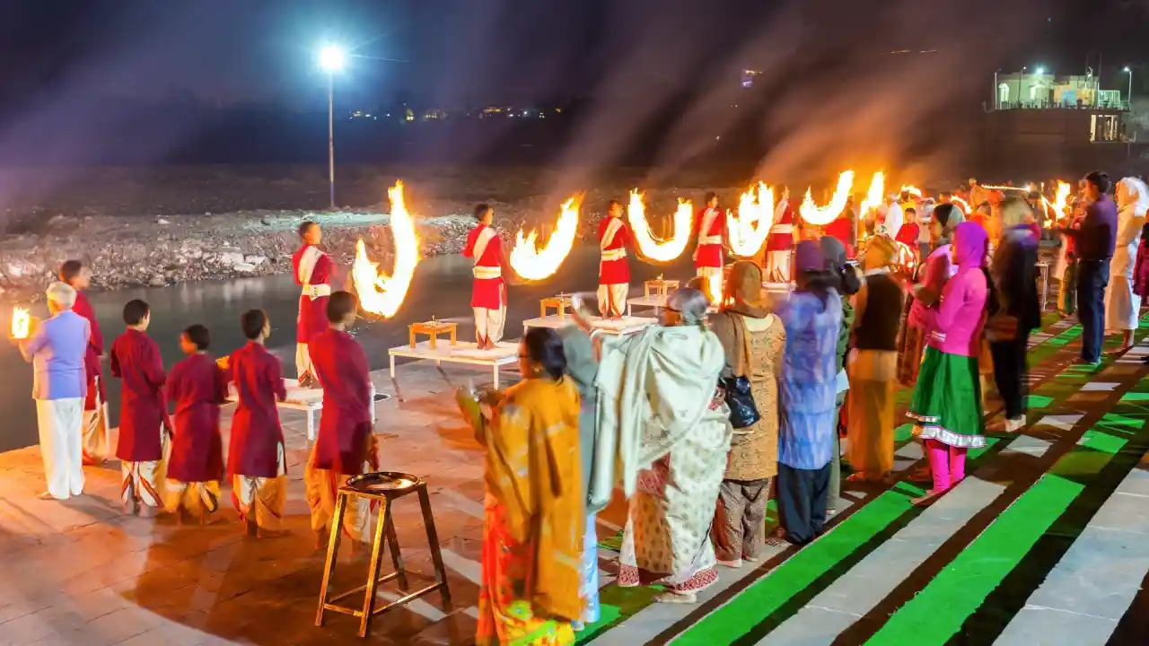 Triveni Ghat Rishikesh Nordindien